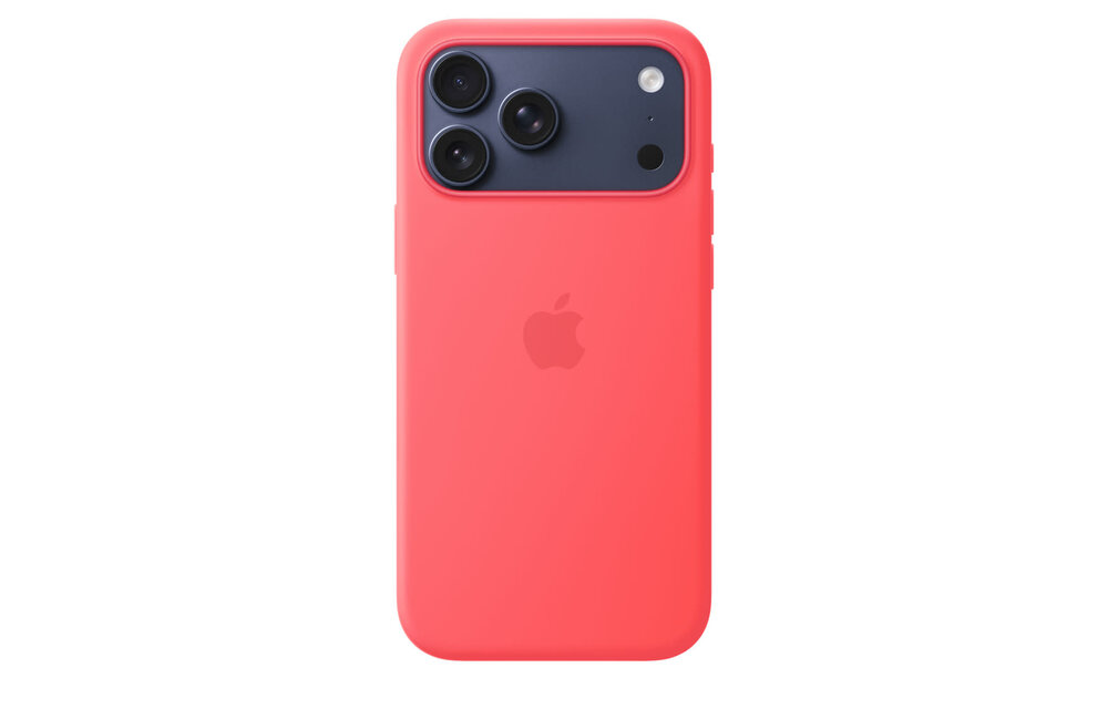 Apple iPhone 17 Pro Max Silicone Case with MagSafe - Bright Guava