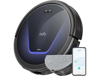 eufy by Anker G50 Hybrid Robot Vaccum and Mop With 4000 Pa Strong Suction - Black