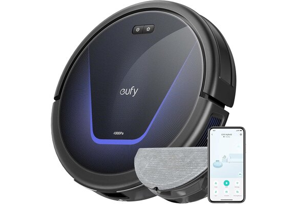 eufy by Anker G50 Hybrid Robot Vaccum and Mop With 4000 Pa Strong Suction - Black
