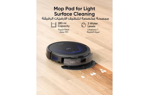 eufy by Anker G50 Hybrid Robot Vaccum and Mop With 4000 Pa Strong Suction - Black