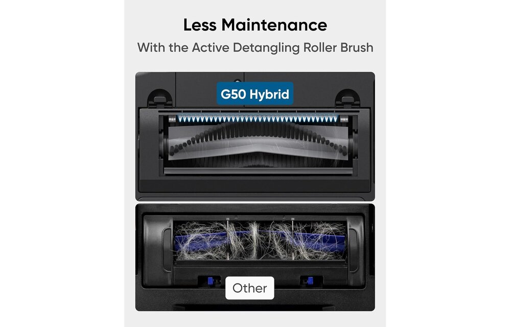 eufy by Anker G50 Hybrid Robot Vaccum and Mop With 4000 Pa Strong Suction - Black