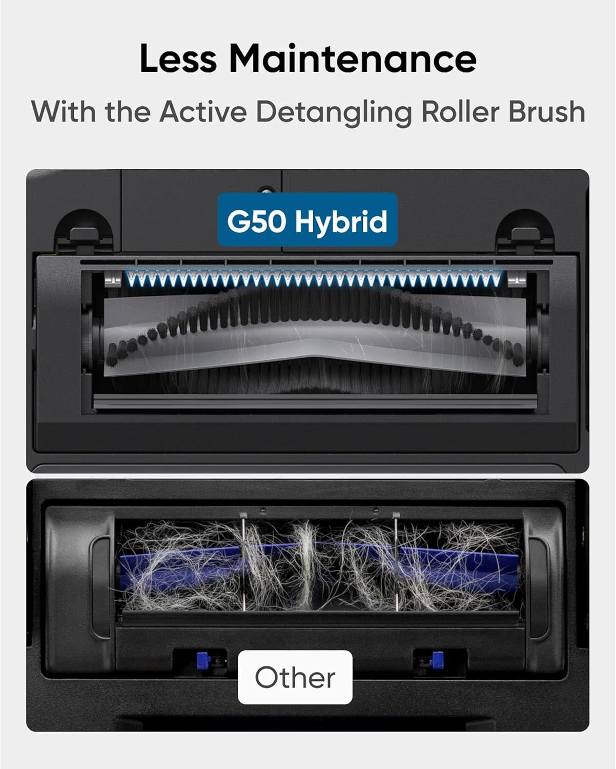 eufy by Anker G50 Hybrid Robot Vaccum and Mop With 4000 Pa Strong Suction - Black