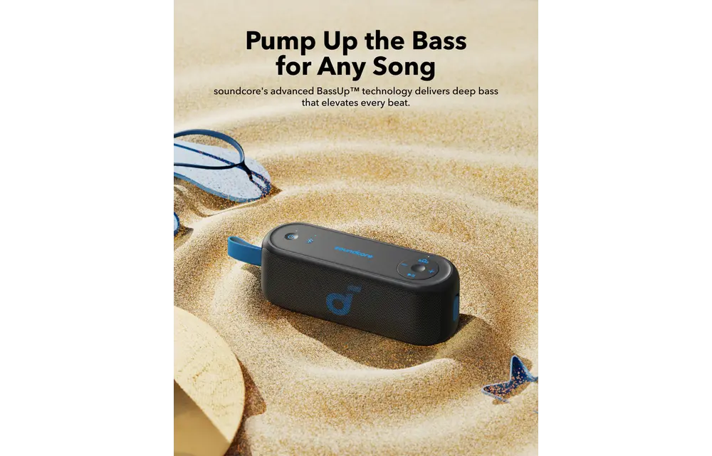 Souncore by Anker Select 3 16W Powerful Stereo Sound Speaker With 20H Playtime - Black