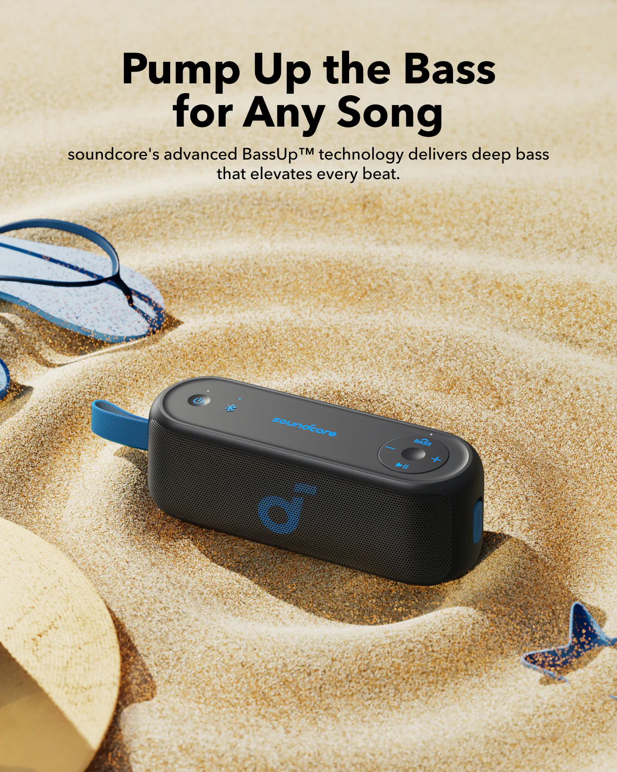 Souncore by Anker Select 3 16W Powerful Stereo Sound Speaker With 20H Playtime - Black