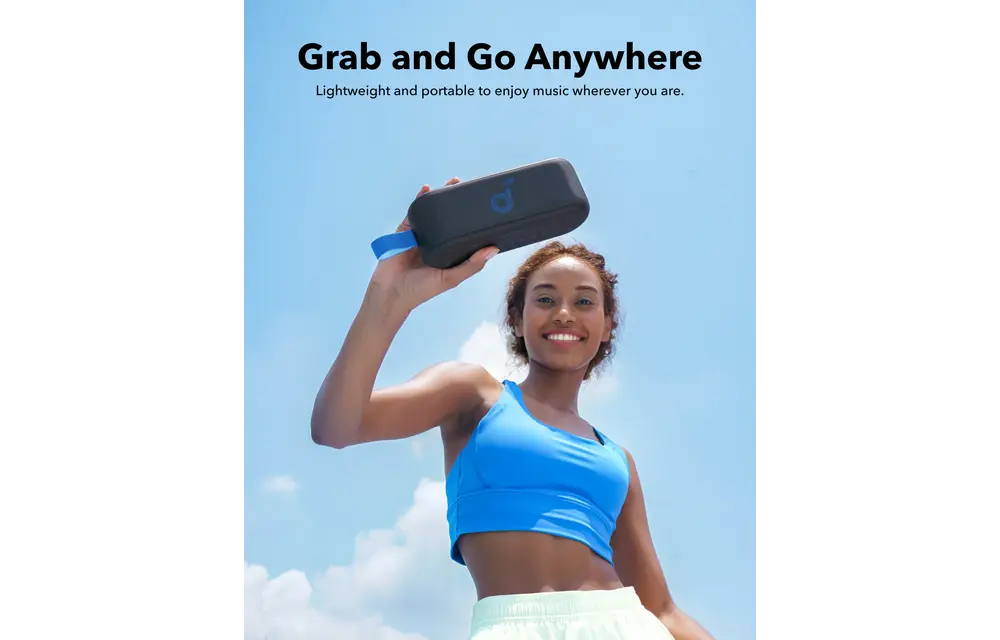 Souncore by Anker Select 3 16W Powerful Stereo Sound Speaker With 20H Playtime - Black