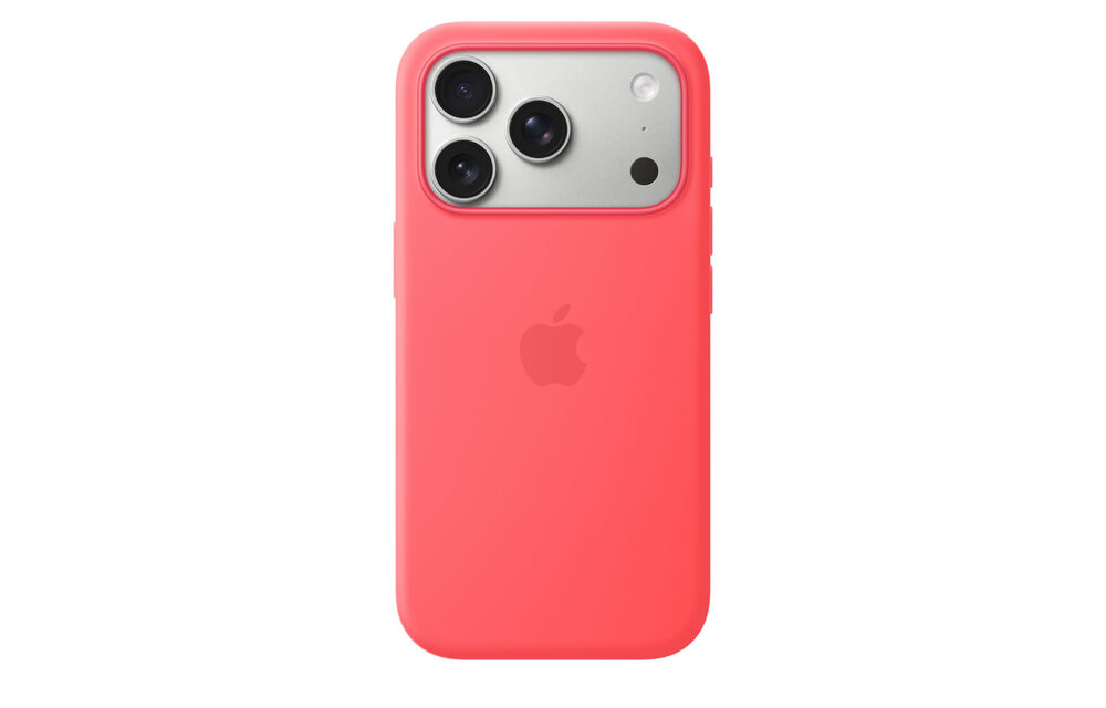 Apple iPhone 17 Pro Silicone Case with MagSafe - Bright Guava