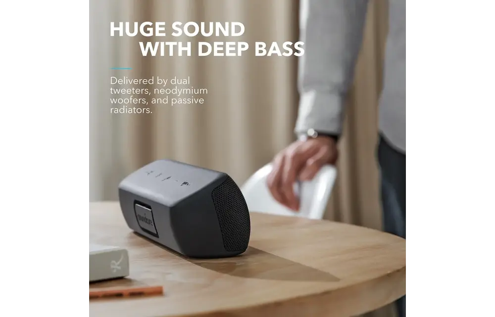 Soundcore by Anker Motion+ Wireless HiFi Portable Speaker With 12H Playtime - Black