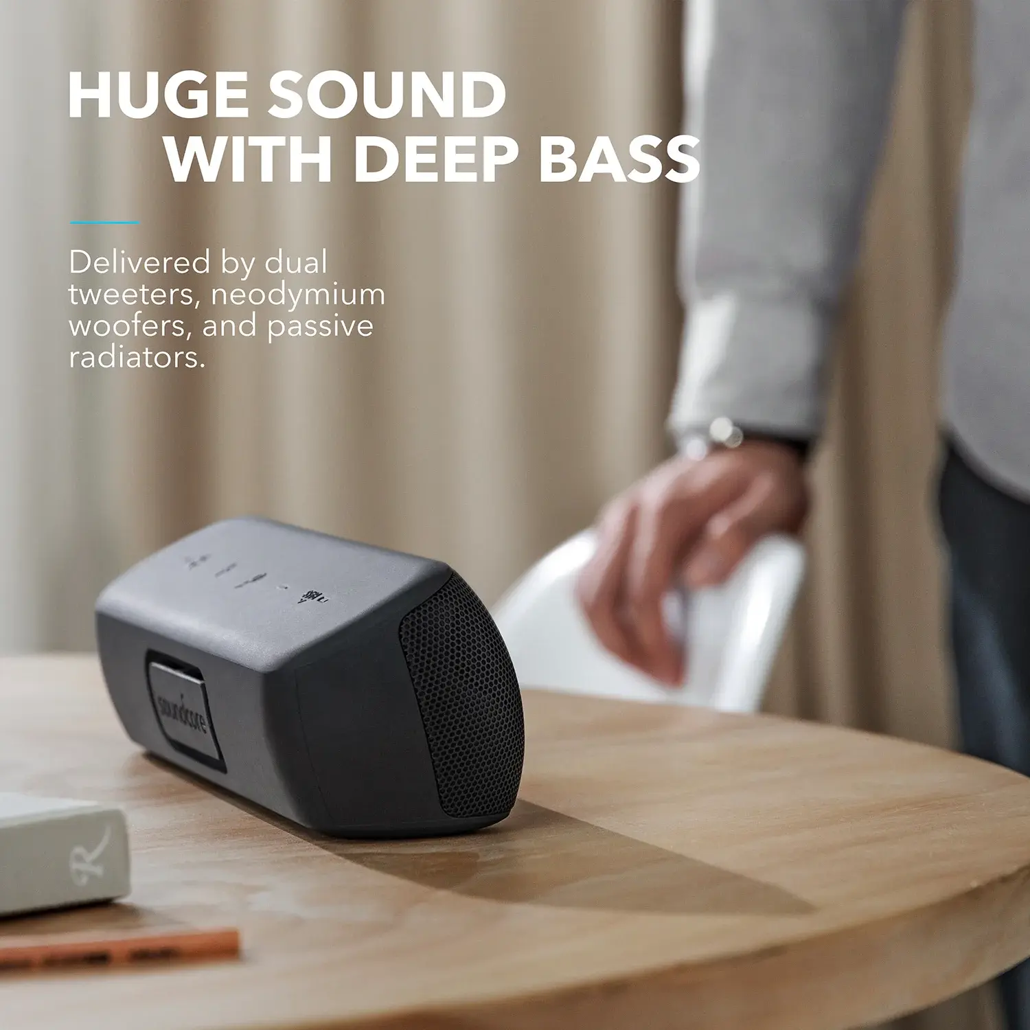 Soundcore by Anker Motion+ Wireless HiFi Portable Speaker With 12H Playtime - Black