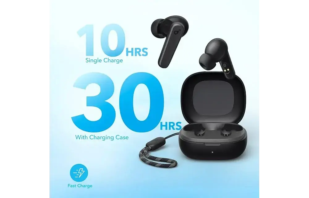 Soundcore by Anker R50i Wireless Waterproof Earbuds With 30H Playtime - Black