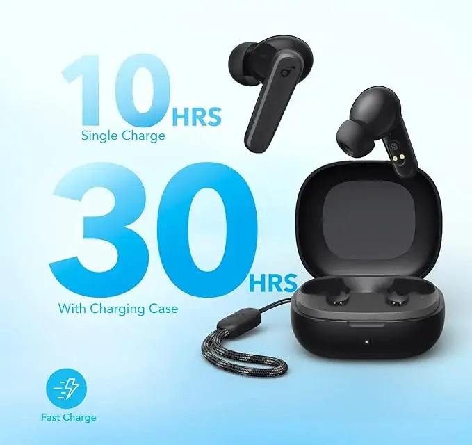 Soundcore by Anker R50i Wireless Waterproof Earbuds With 30H Playtime - Black