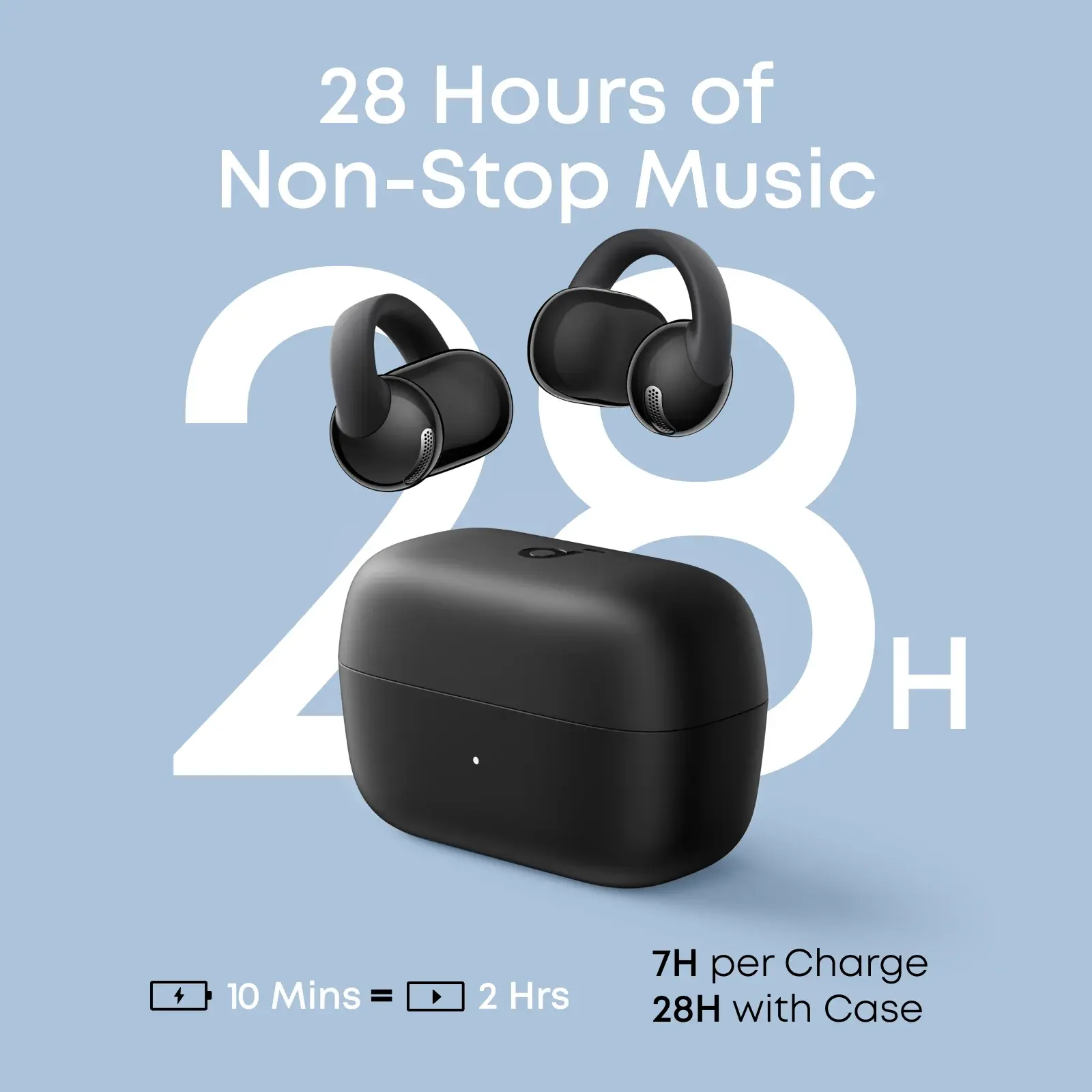 Anker Soundcore C50i Ear Clip On Earbuds - Black