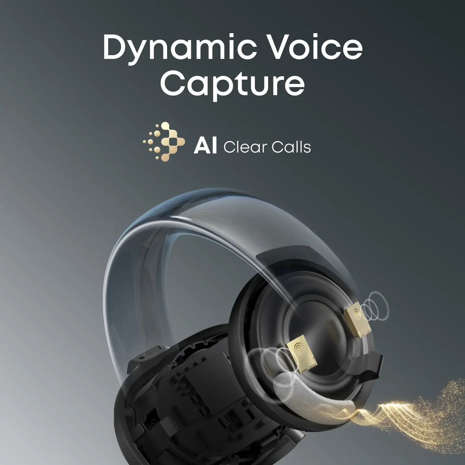 Soundcore by Anker AeroClip Open Ear Clip With Ai Clear Calls - Black