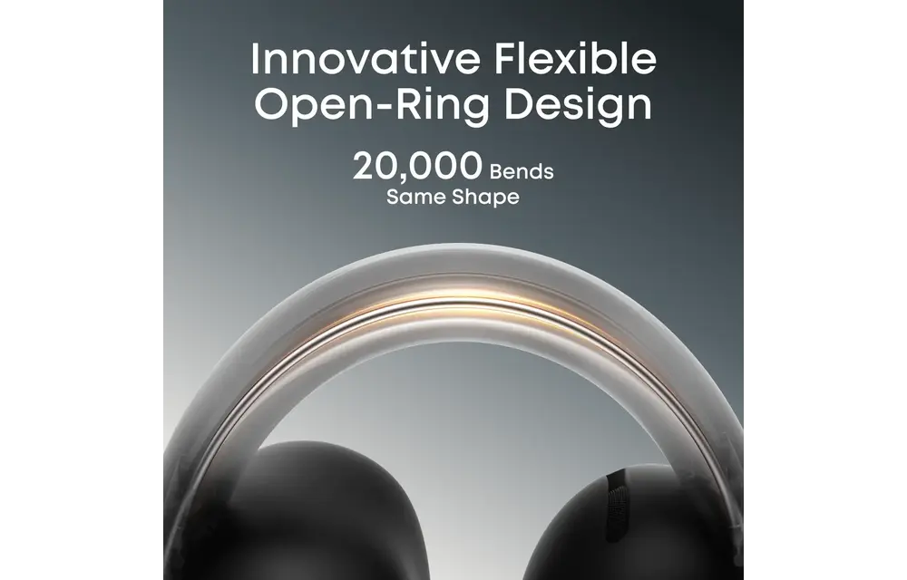 Soundcore by Anker AeroClip Open Ear Clip With Ai Clear Calls - Black