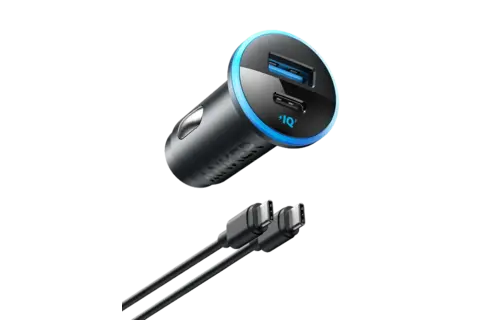 Anker 52W High Speed Car Charger 2 Ports - Black