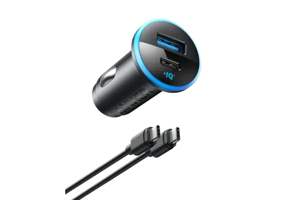 Anker 52W High Speed Car Charger 2 Ports - Black