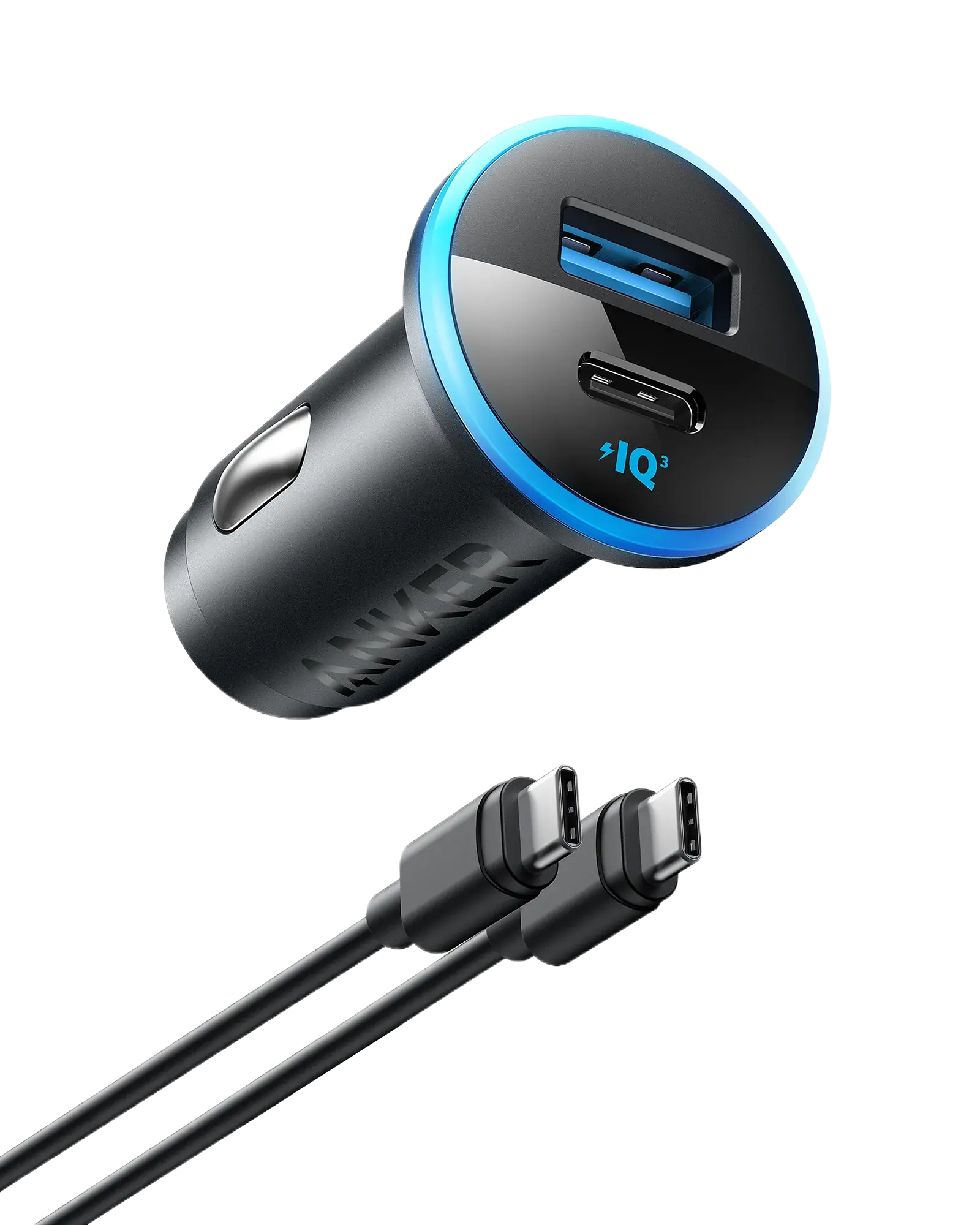 Anker 52W High Speed Car Charger 2 Ports - Black