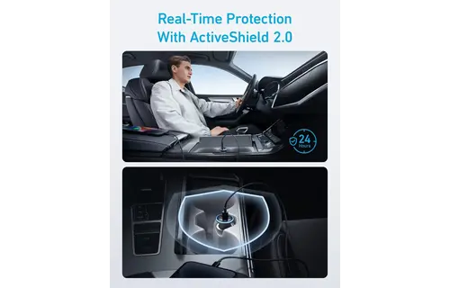 Anker 52W High Speed Car Charger 2 Ports - Black