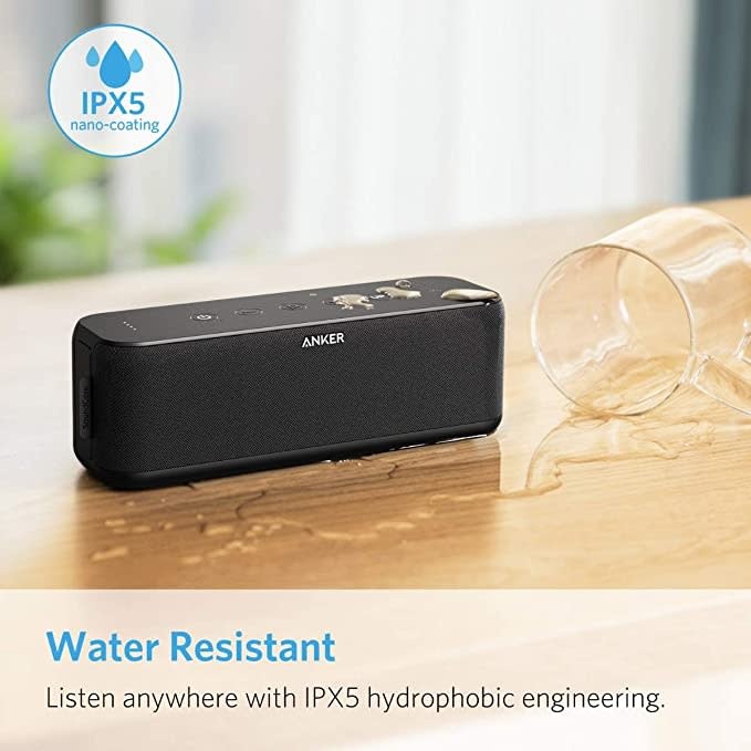 Anker Soundcore Boost Waterproof  Bluetooth Speaker with 12H Playtime - Black