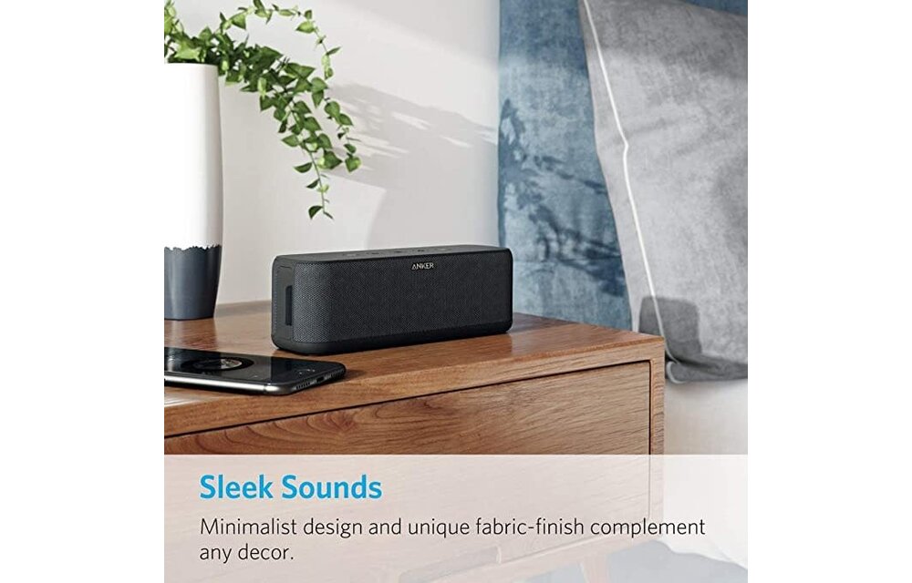 Anker Soundcore Boost Waterproof  Bluetooth Speaker with 12H Playtime - Black