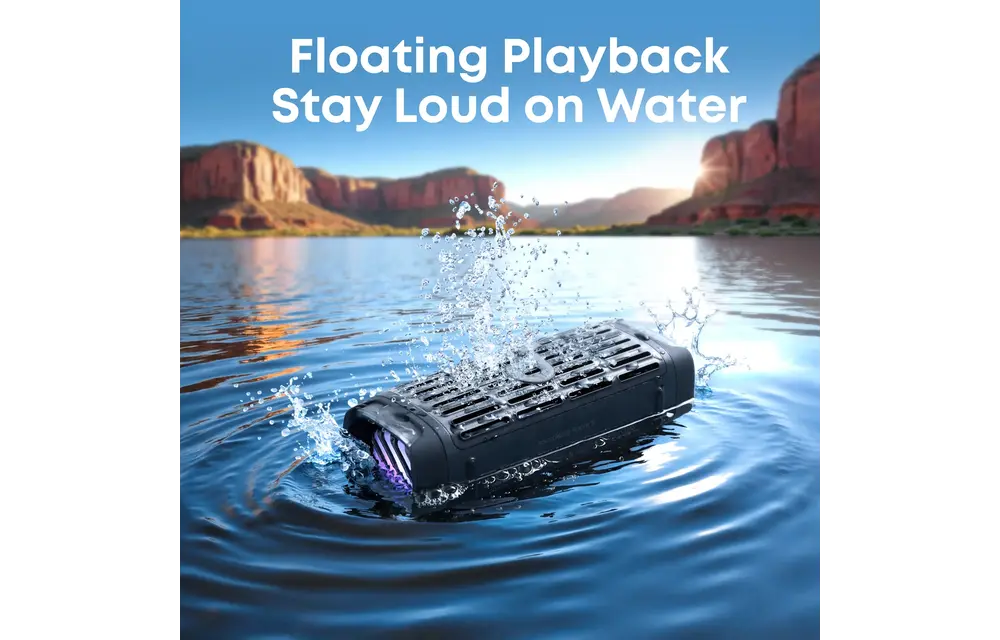 Soundcore by Anker Boom 3i Floatable Water Resistant Speaker With 16H Playtime - Black