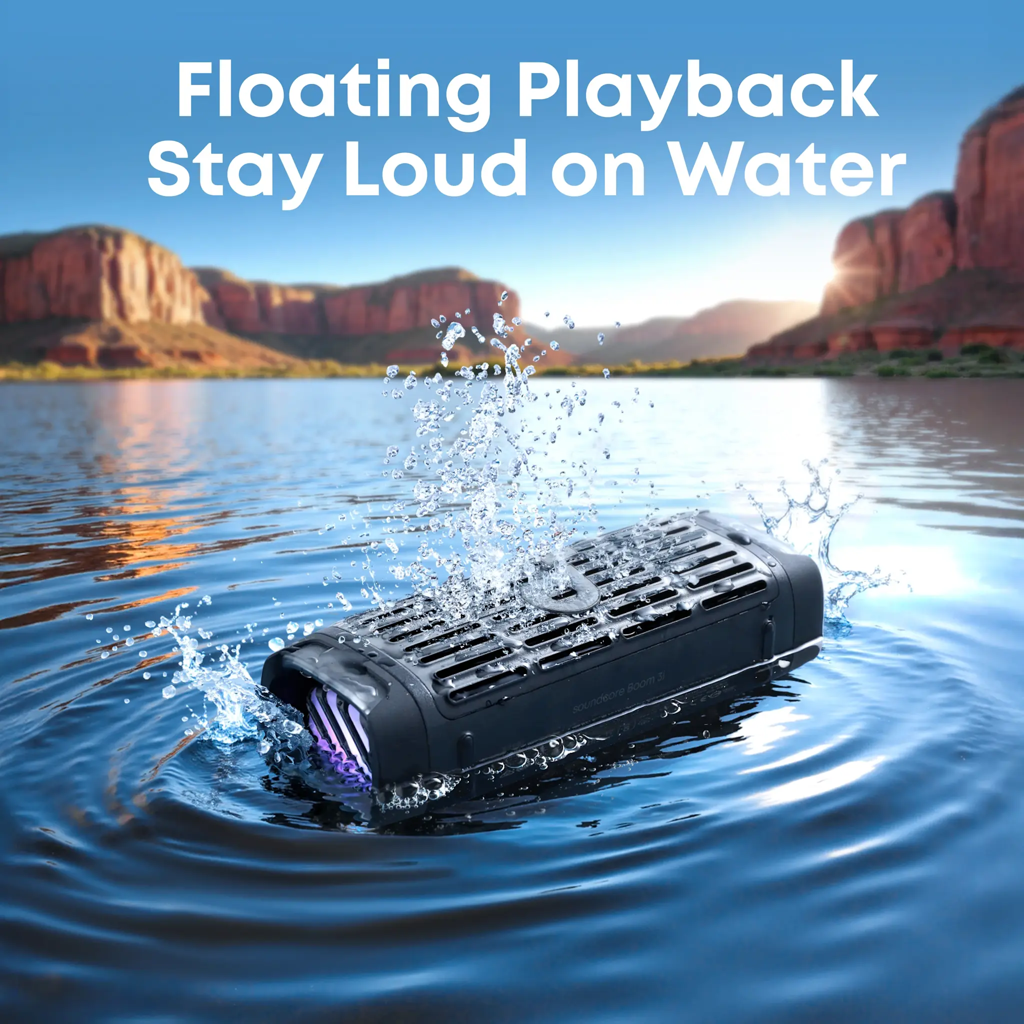 Soundcore by Anker Boom 3i Floatable Water Resistant Speaker With 16H Playtime - Black