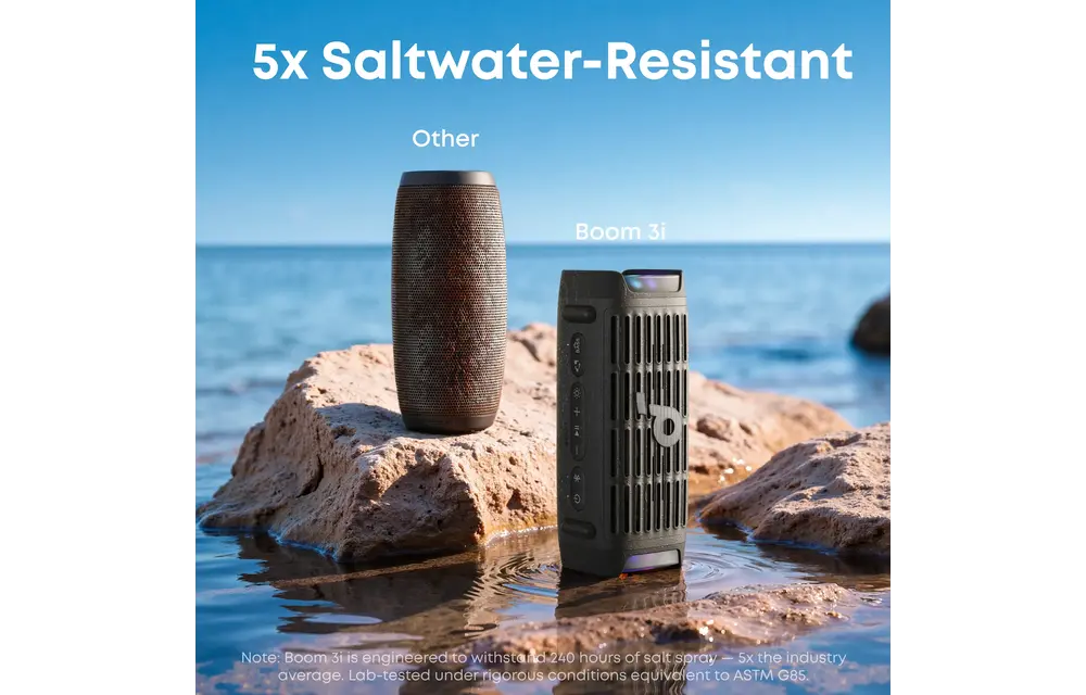 Soundcore by Anker Boom 3i Floatable Water Resistant Speaker With 16H Playtime - Black