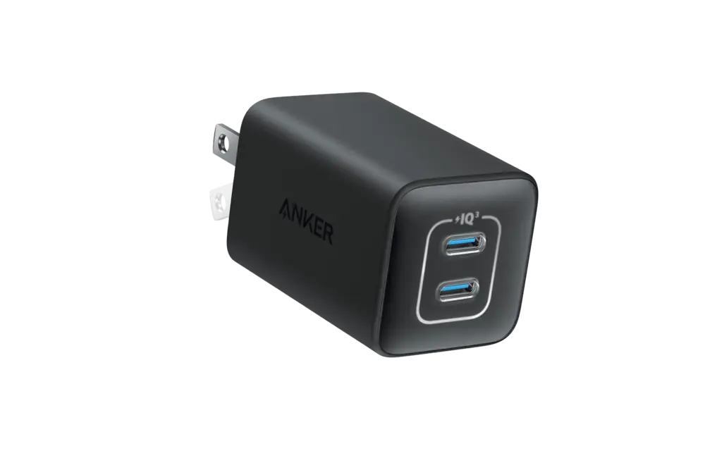 Anker 523 Compact 2 Device Charger Nano 3, 47W USB C - Black