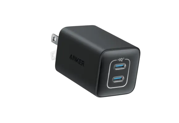 Anker 523 Compact 2 Device Charger Nano 3, 47W USB C - Black