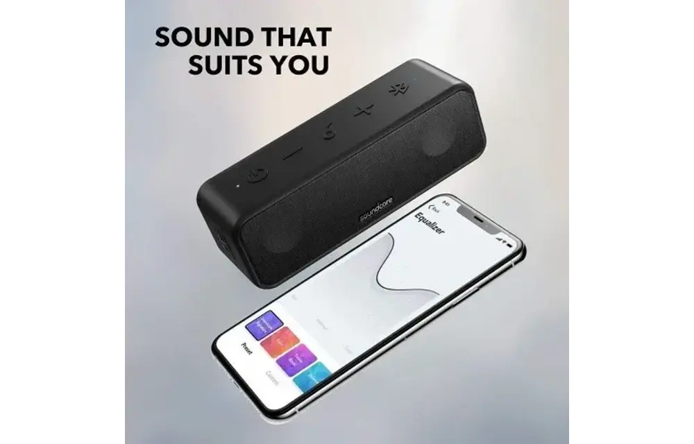 Soundcore by Anker Select2 Portable Waterproof Speaker With 20H Playtime - Black