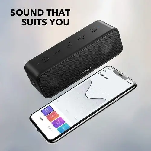Soundcore by Anker Select2 Portable Waterproof Speaker With 20H Playtime - Black