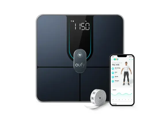 eufy by Anker Smart Scale P2 Pro WiFi Enabled With Bluetooth - Black