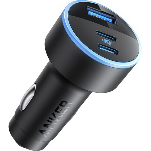 Anker 67W Powerful Triple-Port Car Charger With 3 Ports - Black