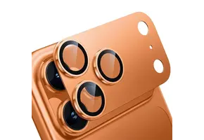 Levelo Trio Pro 2 in 1 Detachable Camera Lens Protector for iPhone 17 Pro Max - Orange