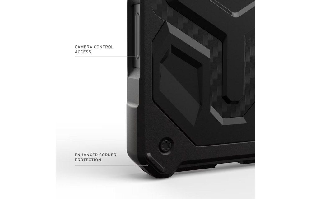 UAG Monarch Pro MagSafe Case for Apple iPhone 17 Pro - Carbon Fiber Mallard and Red