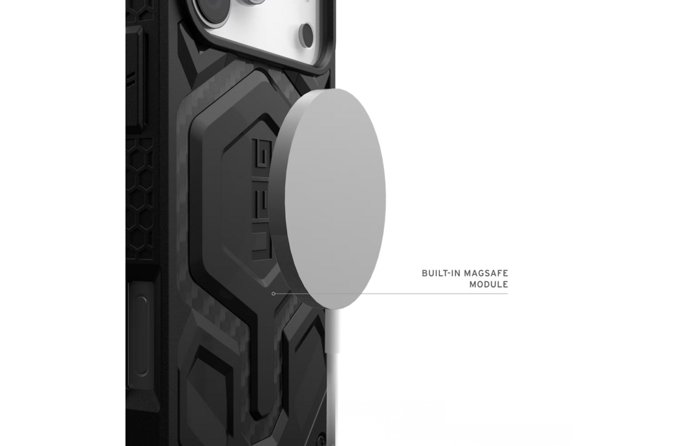 UAG Monarch Pro MagSafe Case for Apple iPhone 17 Pro - Carbon Fiber Mallard and Red