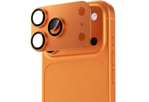 Levelo Trio Pro 2 in 1 Detachable Camera Lens Protector for iPhone 17 Pro - Orange