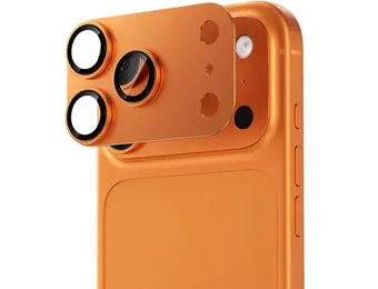 Levelo Trio Pro 2 in 1 Detachable Camera Lens Protector for iPhone 17 Pro - Orange