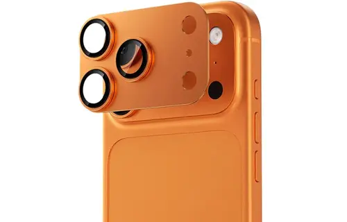 Levelo Trio Pro 2 in 1 Detachable Camera Lens Protector for iPhone 17 Pro - Orange