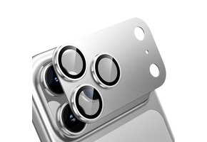 Levelo Trio Pro 2 in 1 Detachable Camera Lens Protector for iPhone 17 Pro - Silver