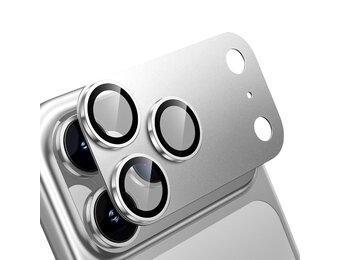 Levelo Trio Pro 2 in 1 Detachable Camera Lens Protector for iPhone 17 Pro - Silver
