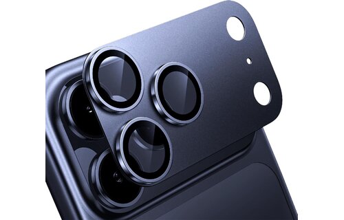 Levelo Trio Pro 2 in 1 Detachable Camera Lens Protector for iPhone 17 Pro Max - Dark Blue