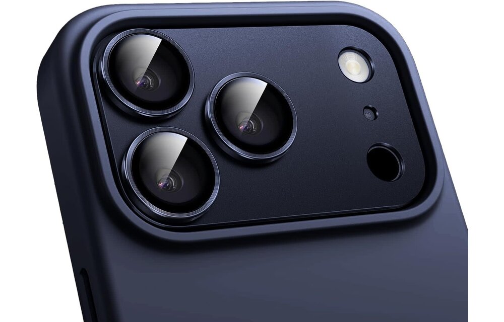 Levelo Trio Pro 2 in 1 Detachable Camera Lens Protector for iPhone 17 Pro Max - Dark Blue