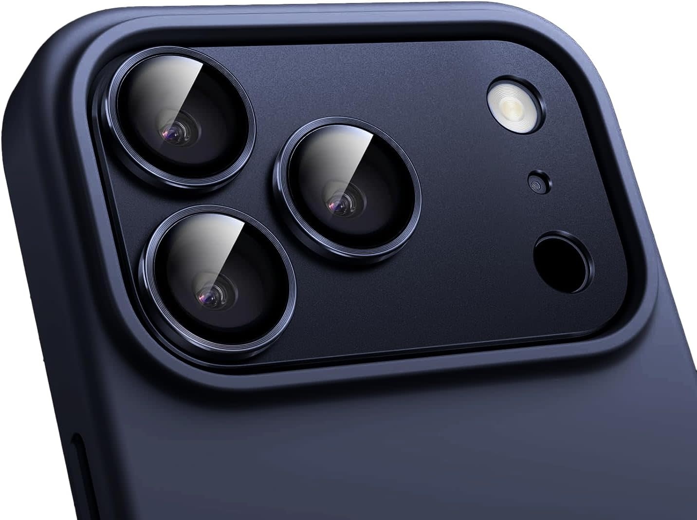Levelo Trio Pro 2 in 1 Detachable Camera Lens Protector for iPhone 17 Pro Max - Dark Blue