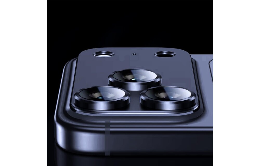 Levelo Trio Pro 2 in 1 Detachable Camera Lens Protector for iPhone 17 Pro Max - Dark Blue