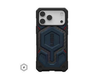 UAG Monarch Pro Case for Apple iPhone 17 Pro Max - Carbon Fiber Mallard and Red