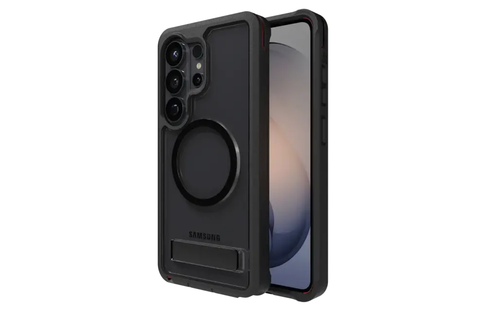 ZAGG Rainier Snap Case with Kickstand for Samsung Galaxy S26 Ultra - Smoke Black