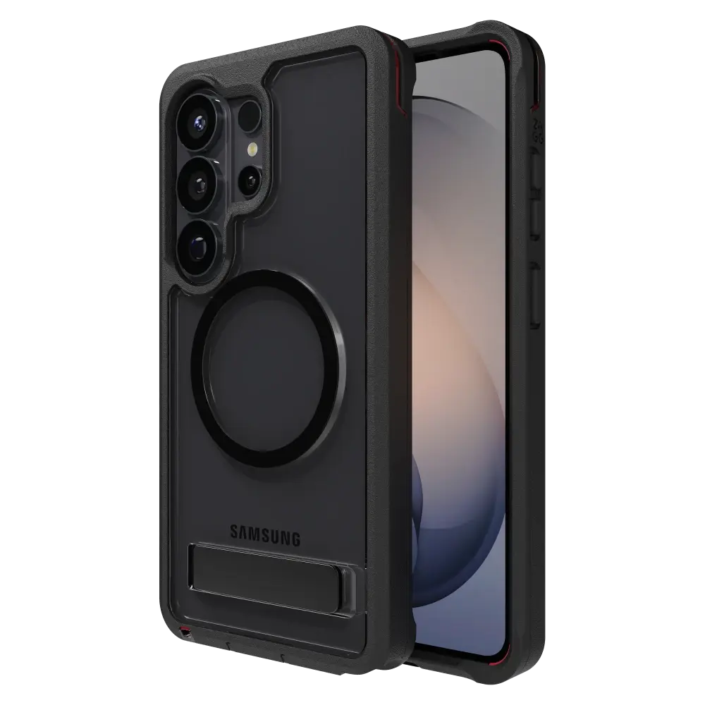 ZAGG Rainier Snap Case with Kickstand for Samsung Galaxy S26 Ultra - Smoke Black