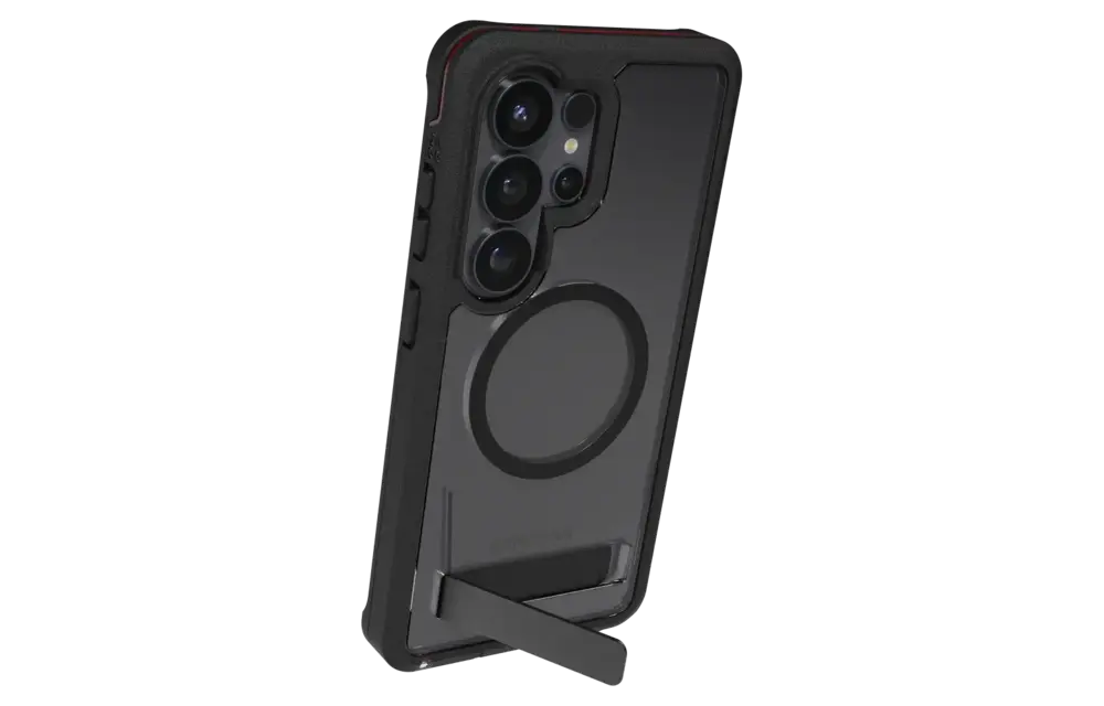 ZAGG Rainier Snap Case with Kickstand for Samsung Galaxy S26 Ultra - Smoke Black