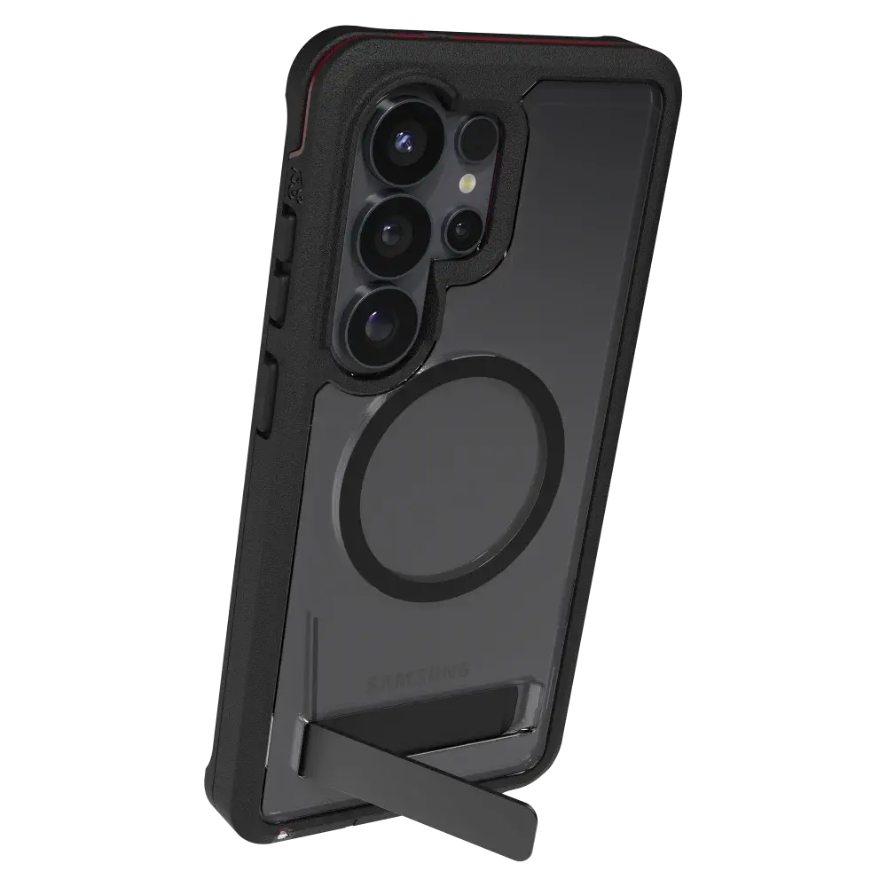 ZAGG Rainier Snap Case with Kickstand for Samsung Galaxy S26 Ultra - Smoke Black
