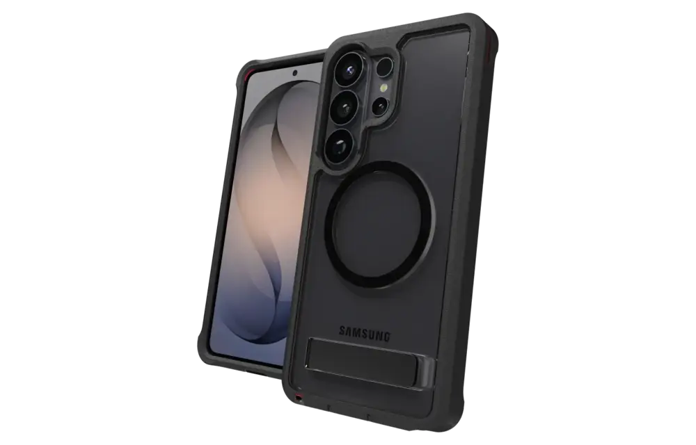 ZAGG Rainier Snap Case with Kickstand for Samsung Galaxy S26 Ultra - Smoke Black